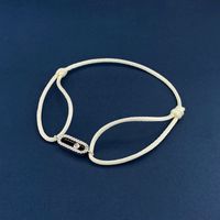 Simple Style Geometric Rope Copper Inlay Zircon Unisex Bracelets sku image 17