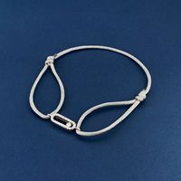 Simple Style Geometric Rope Copper Inlay Zircon Unisex Bracelets sku image 18