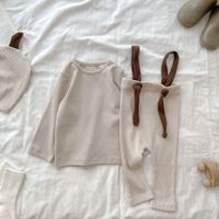 Simple Style Solid Color Cotton Baby Clothing Sets main image 4