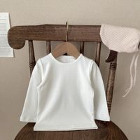 Simple Style Solid Color Cotton Baby Clothing Sets sku image 7
