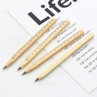 1 Piece Number Class Learning Daily Wood Casual Ballpoint Pen main image 1