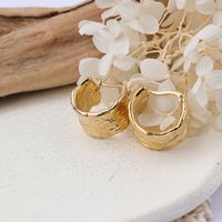 1 Pair IG Style C Shape Plating 304 Stainless Steel Hoop Earrings main image 6