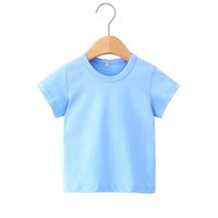 Einfacher Stil Einfarbig Baumwolle T-Shirts & Blusen main image 3