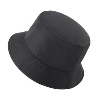 Unisex Einfacher Stil Einfarbig Flache Traufen Bucket Hat main image 2