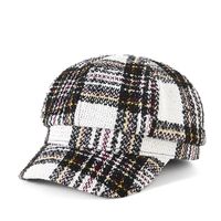 Unisex Simple Style Color Block Checkered Curved Eaves Beret Hat sku image 1