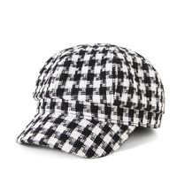 Unisex Simple Style Color Block Checkered Curved Eaves Beret Hat sku image 3