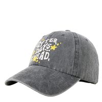 Unisex Simple Style Letter Star Embroidery Curved Eaves Baseball Cap main image 3