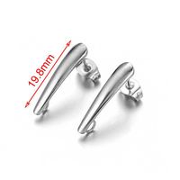 20 PCS/Package Stainless Steel Solid Color Ear Stud Accessories Simple Style sku image 1