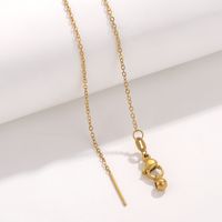 Stainless Steel Elegant Geometric Solid Color Plating Necklace sku image 8