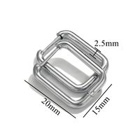 10 Stück/Paket Rostfreier Stahl Einfarbig Ohrringe Zubehör Einfacher Stil sku image 2
