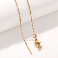 Stainless Steel Elegant Geometric Solid Color Plating Necklace sku image 12