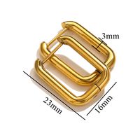 10 PCS/Package Stainless Steel Solid Color Earrings Accessories Simple Style sku image 8