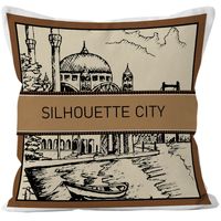 Classical Houndstooth Color Block Super Short Velvet Pillow Cases sku image 4