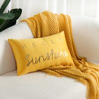 Simple Style Classic Style Letter Polyester Pillow Cases sku image 1