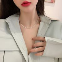 Décontractée Élégant Couleur Unie Alliage Unisexe Collier Ras De Cou main image 5