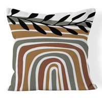 Simple Style Classic Style Color Block Super Short Velvet Pillow Cases sku image 1