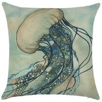 Simple Style Classic Style Commute Letter Ocean Linen Pillow Cases sku image 13