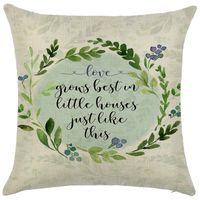 Simple Style Classic Style Commute Letter Ocean Linen Pillow Cases sku image 11