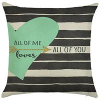 Simple Style Classic Style Commute Letter Ocean Linen Pillow Cases sku image 21