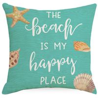 Simple Style Classic Style Commute Letter Ocean Linen Pillow Cases sku image 4