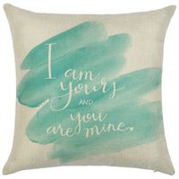 Simple Style Classic Style Commute Letter Ocean Linen Pillow Cases sku image 14