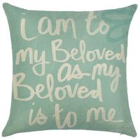 Simple Style Classic Style Commute Letter Ocean Linen Pillow Cases sku image 20