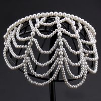 Women's Elegant Pearl Plastic Hair Band sku image 2