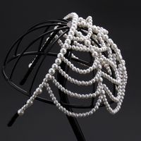 Women's Elegant Pearl Plastic Hair Band main image 4