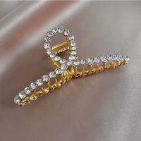 Mujeres Estilo Simple Color Sólido Metal Enchapado Embutido Diamantes De Imitación Perla Garras De Pelo sku image 1