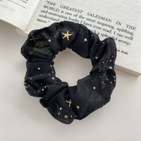 Women's Simple Style Star Solid Color Cloth Hair Tie sku image 2