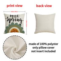 Simple Style Letter Color Block Linen Pillow Cases main image 4