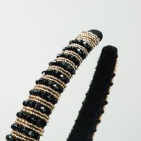 Women's Elegant Glam Geometric Artificial Crystal Cloth Beaded Inlay Artificial Crystal Beads Hair Band main image 4