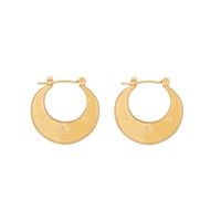 1 Pair Simple Style Geometric Plating Stainless Steel 18K Gold Plated Hoop Earrings main image 9