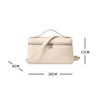 Women's Small Leather Solid Color Vintage Style Square Zipper Handbag main image 2