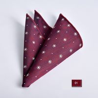 Simple Style Stripe Polyester Jacquard Men's Pocket Square 1 Piece sku image 1