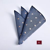 Simple Style Stripe Polyester Jacquard Men's Pocket Square 1 Piece sku image 20