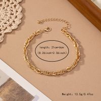 Ig Style Simple Style Geometric Solid Color Alloy Plating 14k Gold Plated Women's Leg Chain main image 2