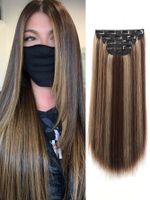 Women's Simple Style Casual Chemical Fiber Long Straight Hair Wig Net sku image 5