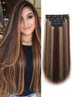 Women's Simple Style Casual Chemical Fiber Long Straight Hair Wig Net sku image 2
