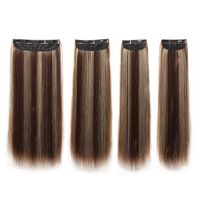 Femmes Style Simple Décontractée Fibre Chimique Cheveux Longs Et Droits Filet À Perruque main image 3