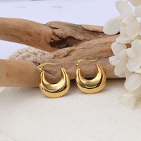 1 Pair IG Style Solid Color Plating 304 Stainless Steel Earrings main image 1