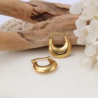 1 Pair IG Style Solid Color Plating 304 Stainless Steel Earrings main image 5