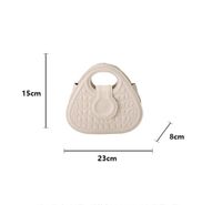 Women's Medium Pu Leather Solid Color Classic Style Oval Magnetic Buckle Saddle Bag main image 2