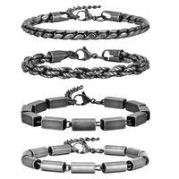 Hip-Hop Retro Geometric 201 Stainless Steel Men's Bracelets main image 1