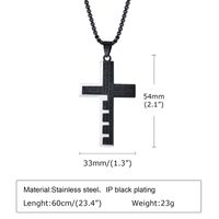 Style Simple Traverser Acier Inoxydable 304 Hommes Pendentif main image 2