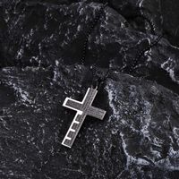 Simple Style Cross 304 Stainless Steel Men's Pendant Necklace main image 9