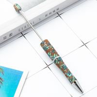 Modischer Kugelschreiber Mit Geometrischem Muster, Rotationsdruck, Kunststoff, 1 Stück sku image 3