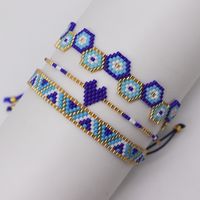 Vintage Style Geometric Round Heart Shape Glass Knitting Women's Bracelets main image 1