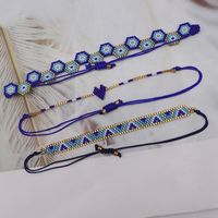 Vintage Style Geometric Round Heart Shape Glass Knitting Women's Bracelets main image 5