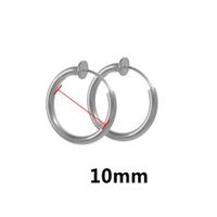 10 Pièces/Paquet Acier Inoxydable Géométrique Clip D'oreille-Accessoires Style Simple main image 2